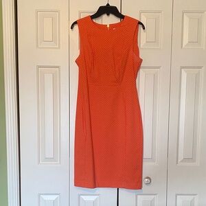 Calvin Klein Vibrant Orange Midi Dress